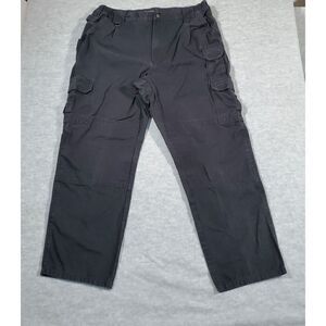 5.11 Tactical Series Men 40x32 Black Stryke Cargo Utility Flat Front Regular Fit